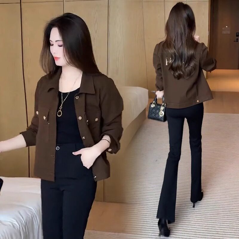 百搭修身时尚短外套女202