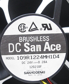 三洋SANYO变频器109R1224MH1D4/101 24V 12CM厘米12038 0.28A风扇