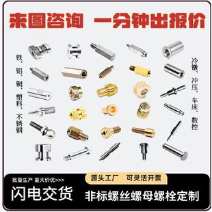 非标螺丝螺母定制加工车床异形内六角不锈钢高强度螺杆螺栓订做