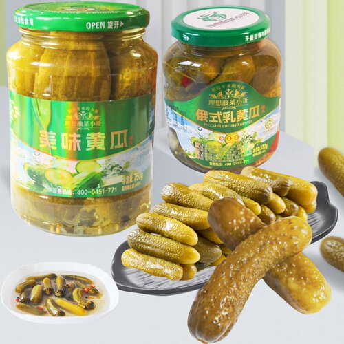 俄式酸黄瓜大根旱黄瓜750g批发