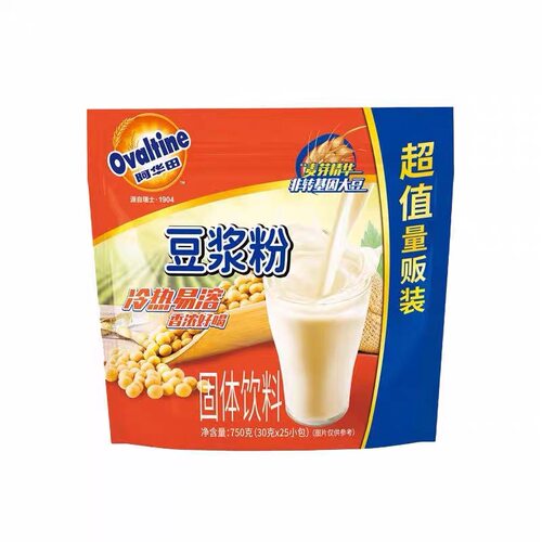 Ovaltine阿华田 豆浆粉750g营养早餐冲泡即食家庭囤货装量贩装