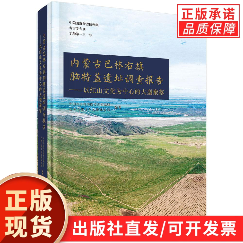 正版 内蒙古巴林右旗脑特盖遗址调查报告 以红山文化为中心的大型聚落 内蒙古赤峰市巴林右旗脑特盖新石器时代遗址的考古调查报告