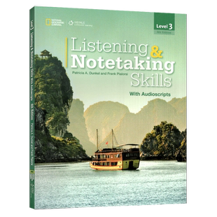 【进口直营】原版Listening & Notetaking Skills 3级别第四版美国国家地理听力笔记专项教材青少年英语技能寒暑假短期课程