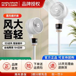 韩国HYUNDAI空气循环扇电风扇立式家用轻音办公室台式小型落地扇