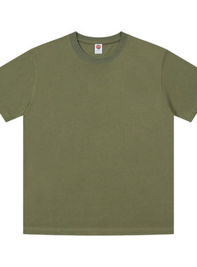 厂家直供洗水纯棉正肩基础款情侣短袖T恤CF21210男女