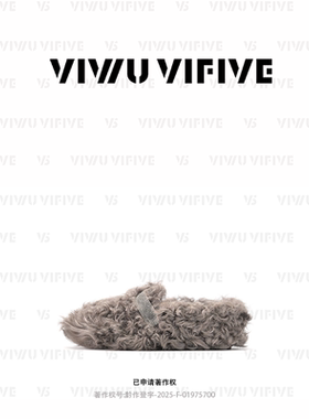 V5 VIWU·VIFIVE「絮桃」羊卷毛单鞋女款秋冬芭蕾风气质毛毛鞋子