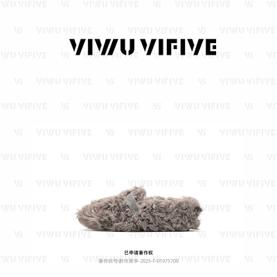 羊毛乐福芭蕾风羊卷毛茸茸单鞋