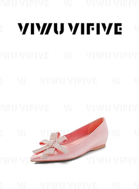 V5 VIWU·VIFIVE「柔绮」单鞋内增高法式蝴蝶结水钻百搭尖头鞋子