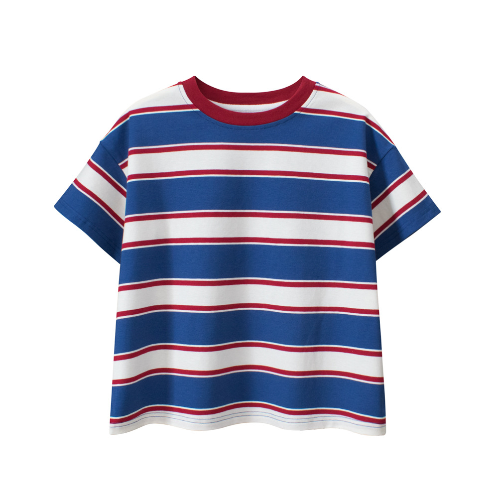 grrr品牌童装短袖衣服弹力莱卡棉