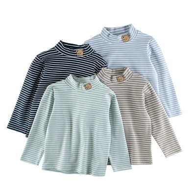 27kids品牌弹力莱卡棉打底衫男女