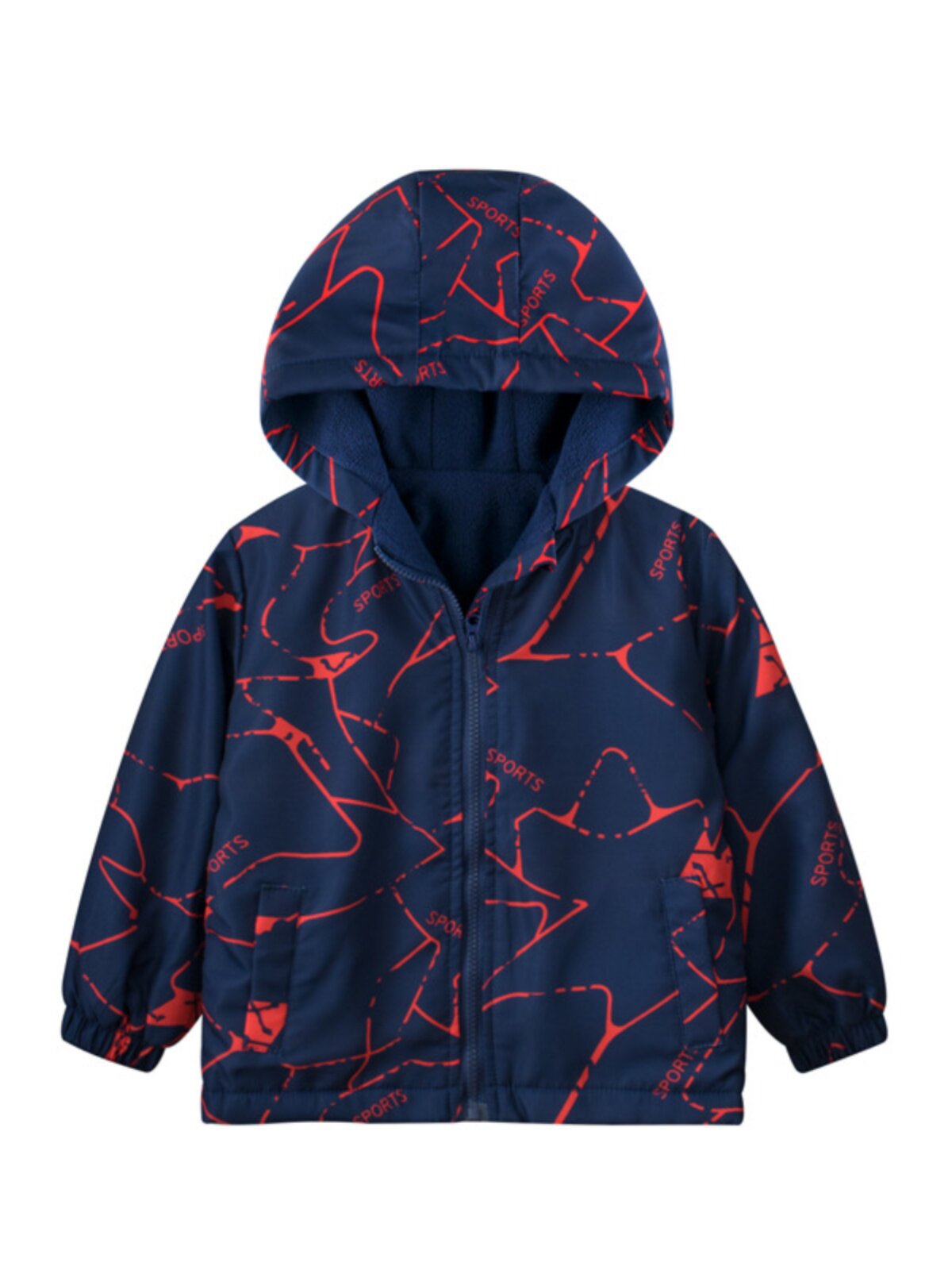 27 어린이 유행 가을 의류 아동 의류 가을 겨울 소년 캐주얼 재킷 어린이 후드 얇은 벨벳 스포츠 봄 가을 중소 어린이를위한