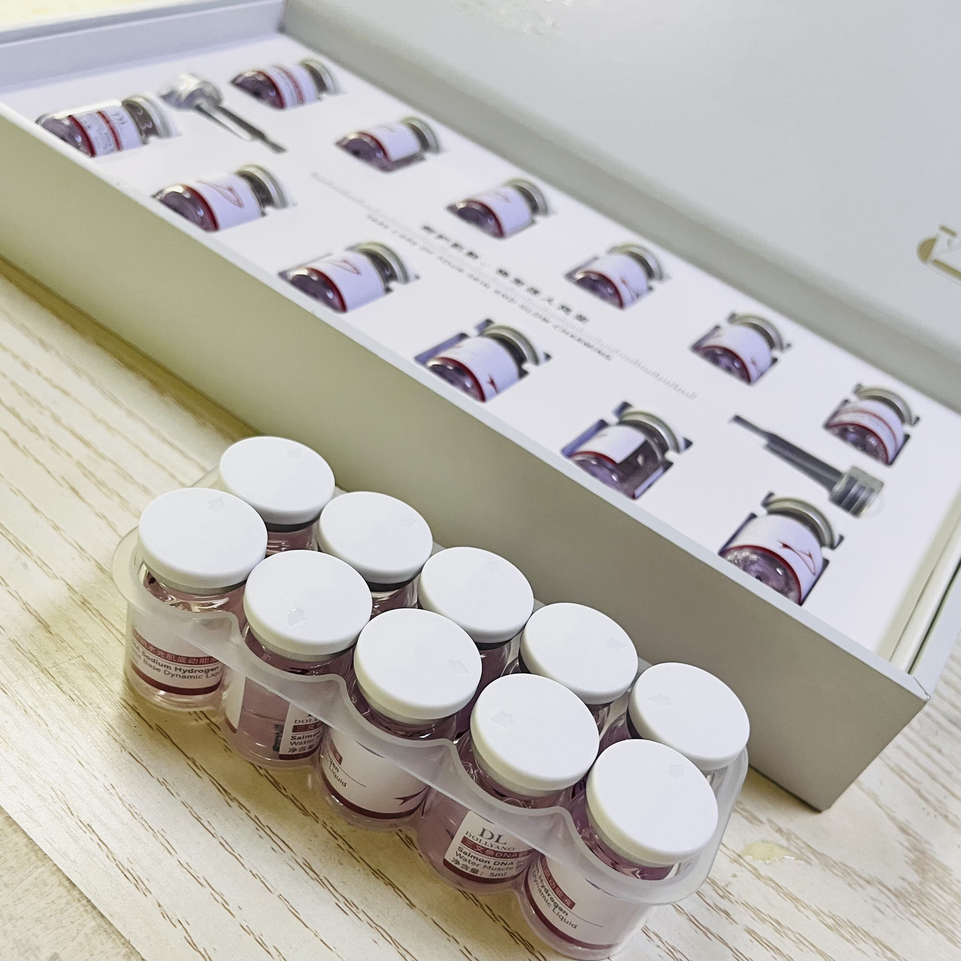 多利安侬三文鱼DNA纳水光肌底动能液5ml*10支 滋润补水 保湿 水光