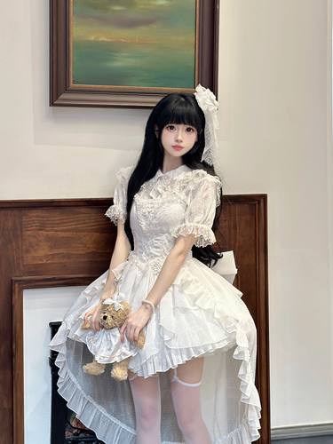 显腰细鱼骨芭蕾礼服裙99米带回家