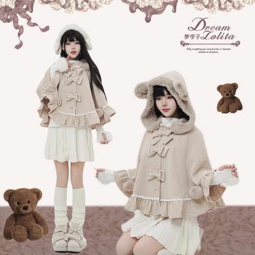 现货【萌萌动物园】lolita少女斗篷百搭日常甜美软妹风/清仓好价