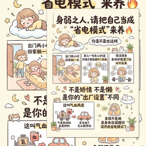 18张身弱之人别硬卷贴纸健康生活习惯改善自己的磁场人能力提升贴