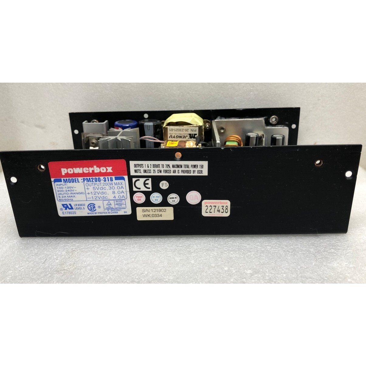 可开票PM200-31B POWERBOX工业工控医疗设备电源+5V30A +12V8A -1