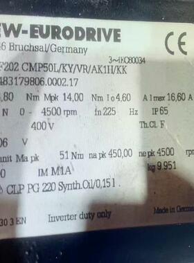 检测Sew伺服减速电机BSKF202 CMP50L/K 咨询