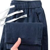 薄款 棉麻裤 子男士 新款 宽松直筒长裤 男夏季 垂感休闲裤 高端纯亚麻裤