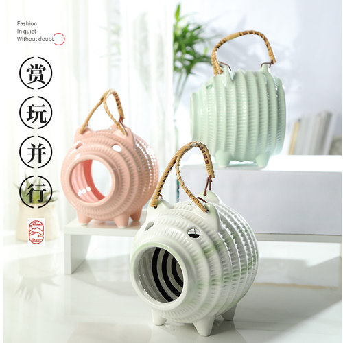 可爱猪猪蚊香架来啦心情萌萌哒