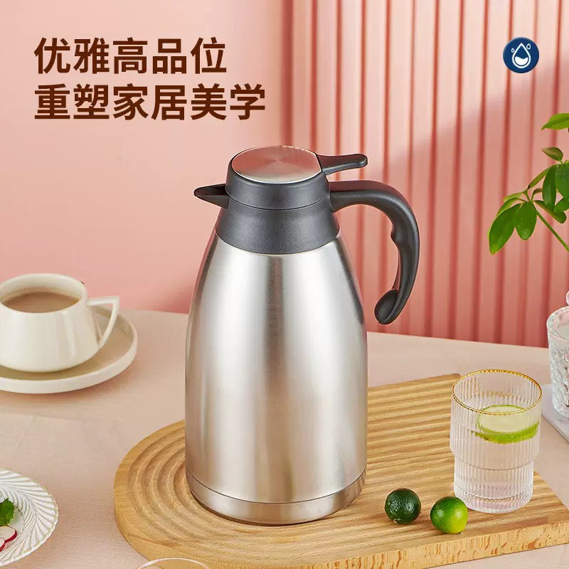 家用热水壶 双层真空不锈钢内胆保温壶开水壶 餐厅茶楼饭店茶水壶