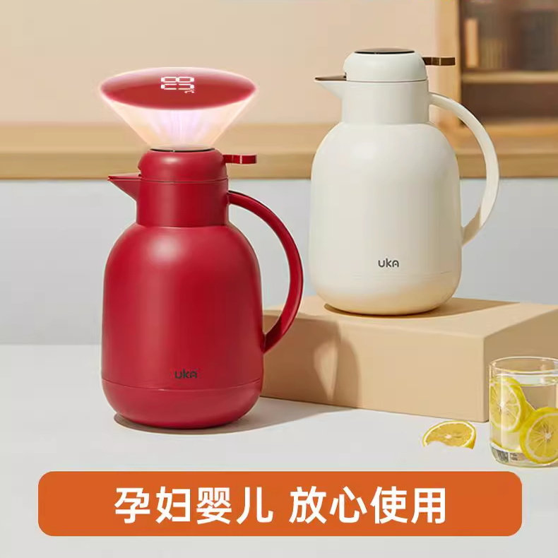 UKA保温壶家用热水瓶保温水壶大容量暖水壶玻璃内胆热水壶办公室,餐饮具,保温壶,淘宝优惠券,粉丝福利购,淘宝优惠卷