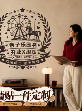 门窗墙贴氛围感节日店庆文艺玻璃贴纸生日结婚纪念日个性装饰定做