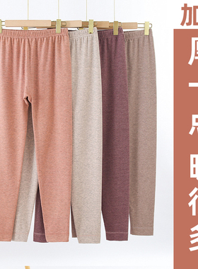 秋裤女士加厚高腰中老年人妈妈宽松不勒腿大码线裤加绒保暖裤睡裤
