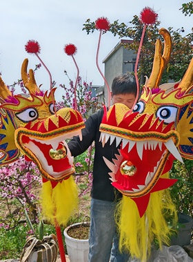 成人舞龙道具初中高中生舞龙小孩龙头儿童舞龙拓展舞龙泡泡龙道具