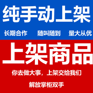 宝贝商品上传淘宝网店铺代上架产品阿里拼多多京东抖音详情页上架