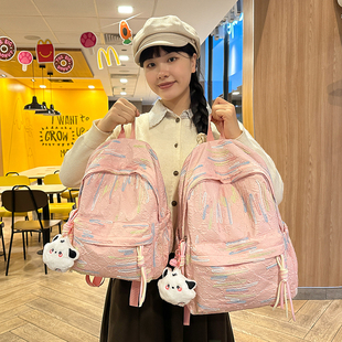 书包女大容量高颜值ins风小众初中女生可爱搞怪双肩包大学生背包