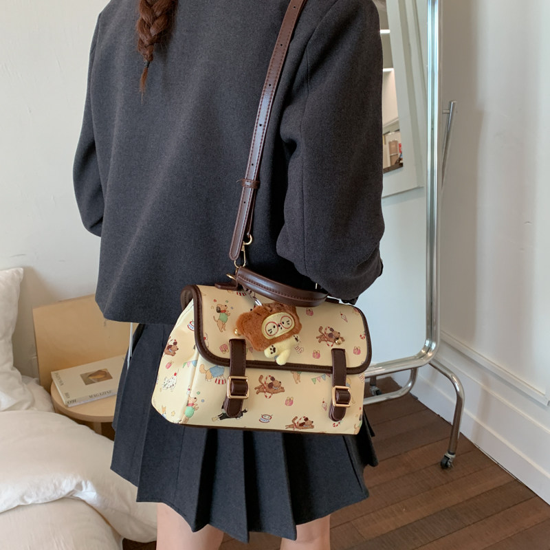 红鹮鸟小众可爱卡通双肩包包女时尚洋气百搭小背包多功能通勤书包