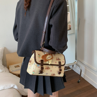 红鹮鸟小众可爱卡通双肩包包女时尚洋气百搭小背包多功能通勤书包