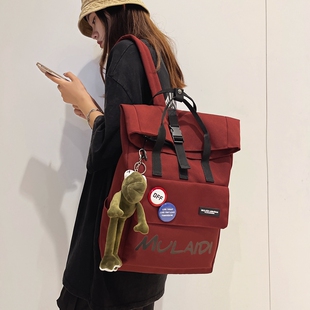 2025新款书包女生初高中大学生情侣男女背包大容量韩版潮酷双肩包