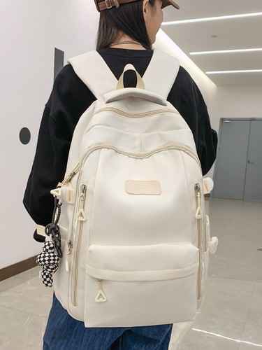 咖啡鼠校园女双肩包尼龙布