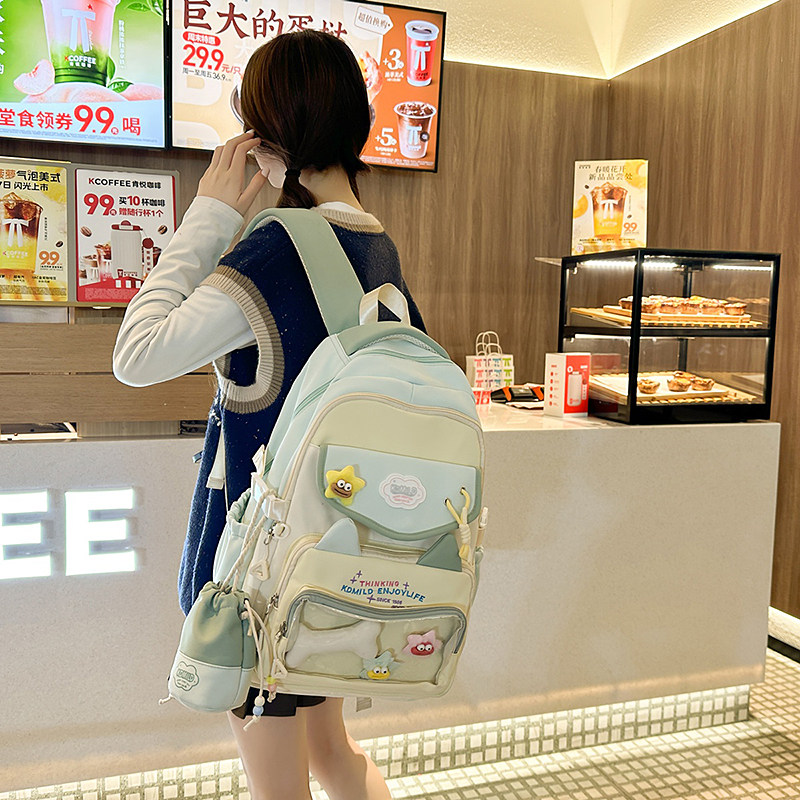 红鹮鸟高颜值痛包书包女小学生3-6年级大容量初中生可爱少女双肩