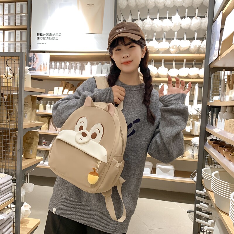 红鹮鸟卡通小松鼠儿童双肩包
