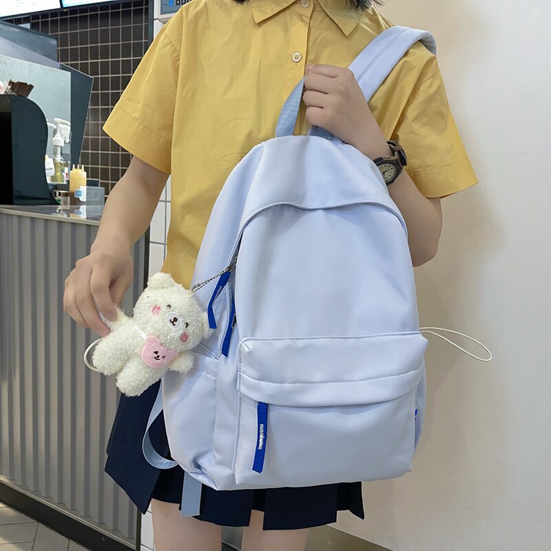 2026爆款书包ins风初中女生新款高颜值小众设计感日系双肩包背包