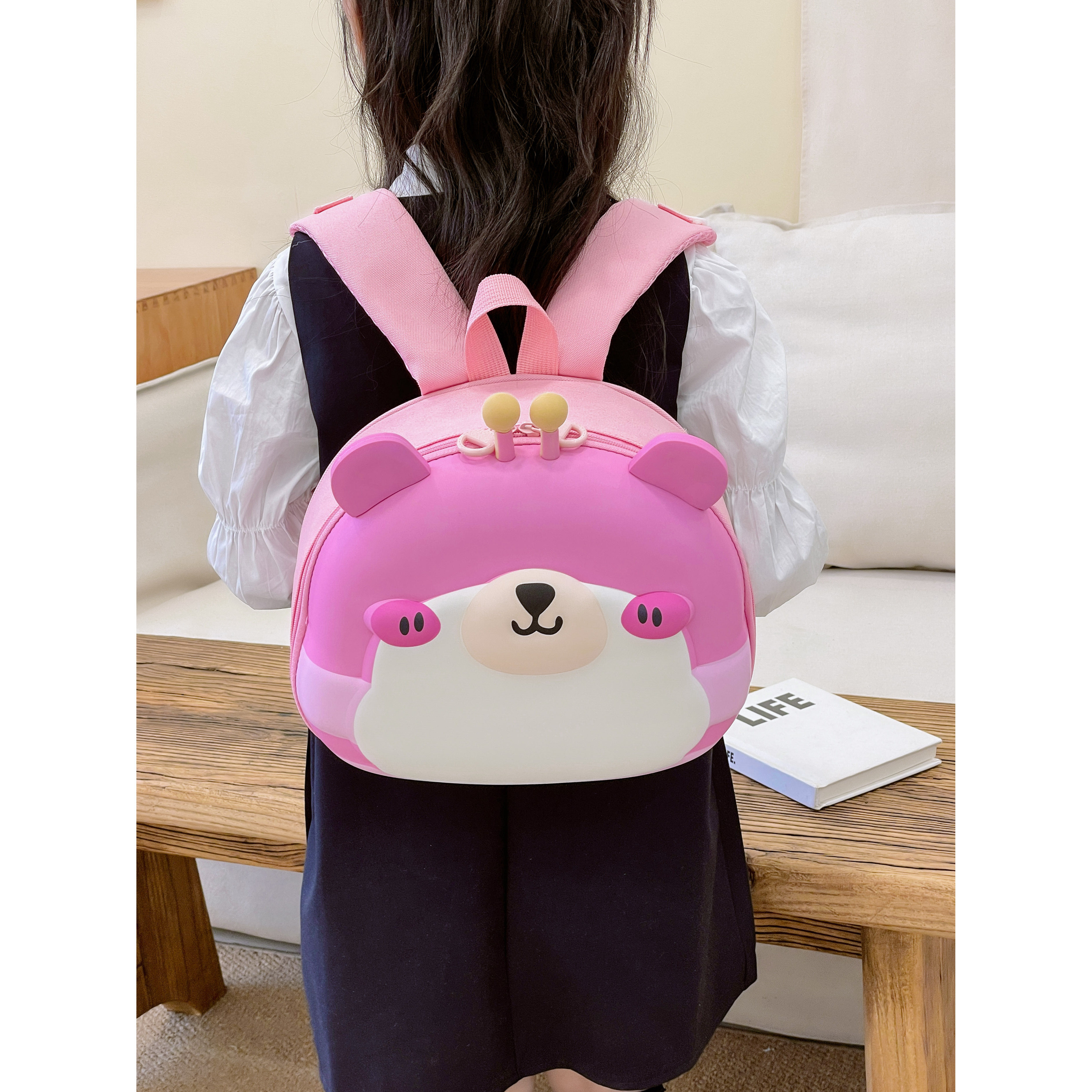 红鹮鸟幼儿园蛋壳卡通双肩书包