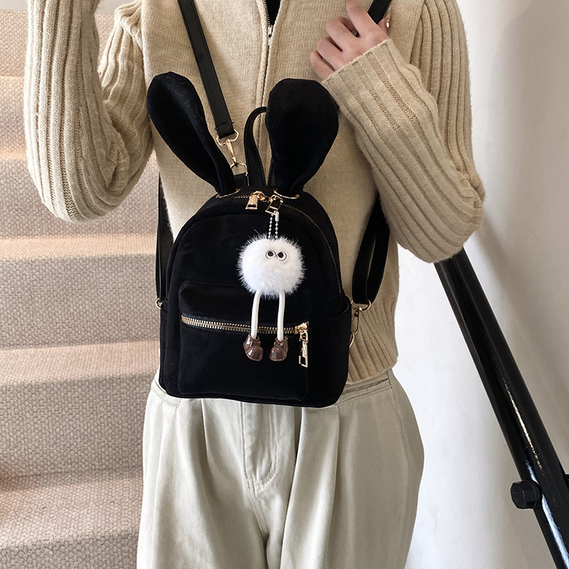 红鹮鸟精致迷你小众女双肩包2026百搭后背包超火旅行包小书包