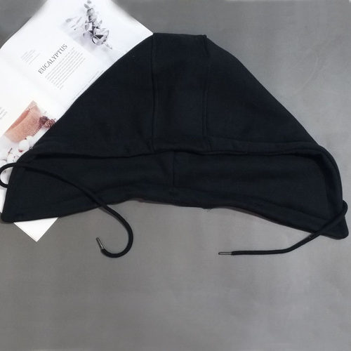 羽绒服防飞沫大帽檐护脸假领子