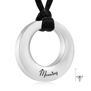 欧美纪念亲人爱人宠物毛发骨灰项链圆形骨灰盒香水瓶纪念吊坠包邮