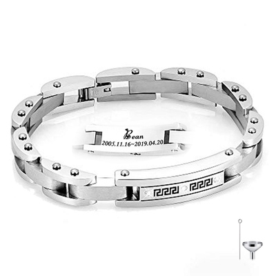 欧美风可打开长方形骨灰盒手环