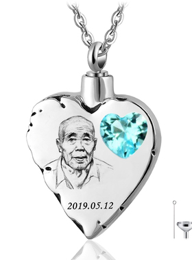 wk情侣钛钢定制名字照片纪念项链