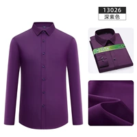 Темно -фиолетовое бамбуковое волокно не может позволить себе морщины