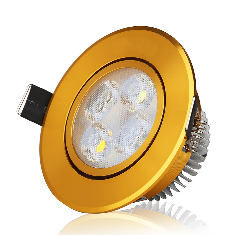 LED小射燈4W三色光開孔65MM6.5-7.5CM中性光白光暖光變色射燈70MM