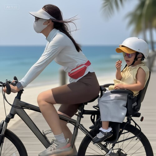 适用于迪卡侬100st530EXPL50山地自行车后座儿童座椅后置宝宝座椅