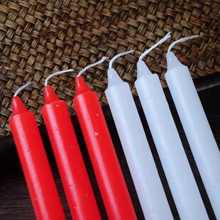 上香用的红蜡烛结婚停电专用蜡烛家用无烟无味红白腊 烛应急照明