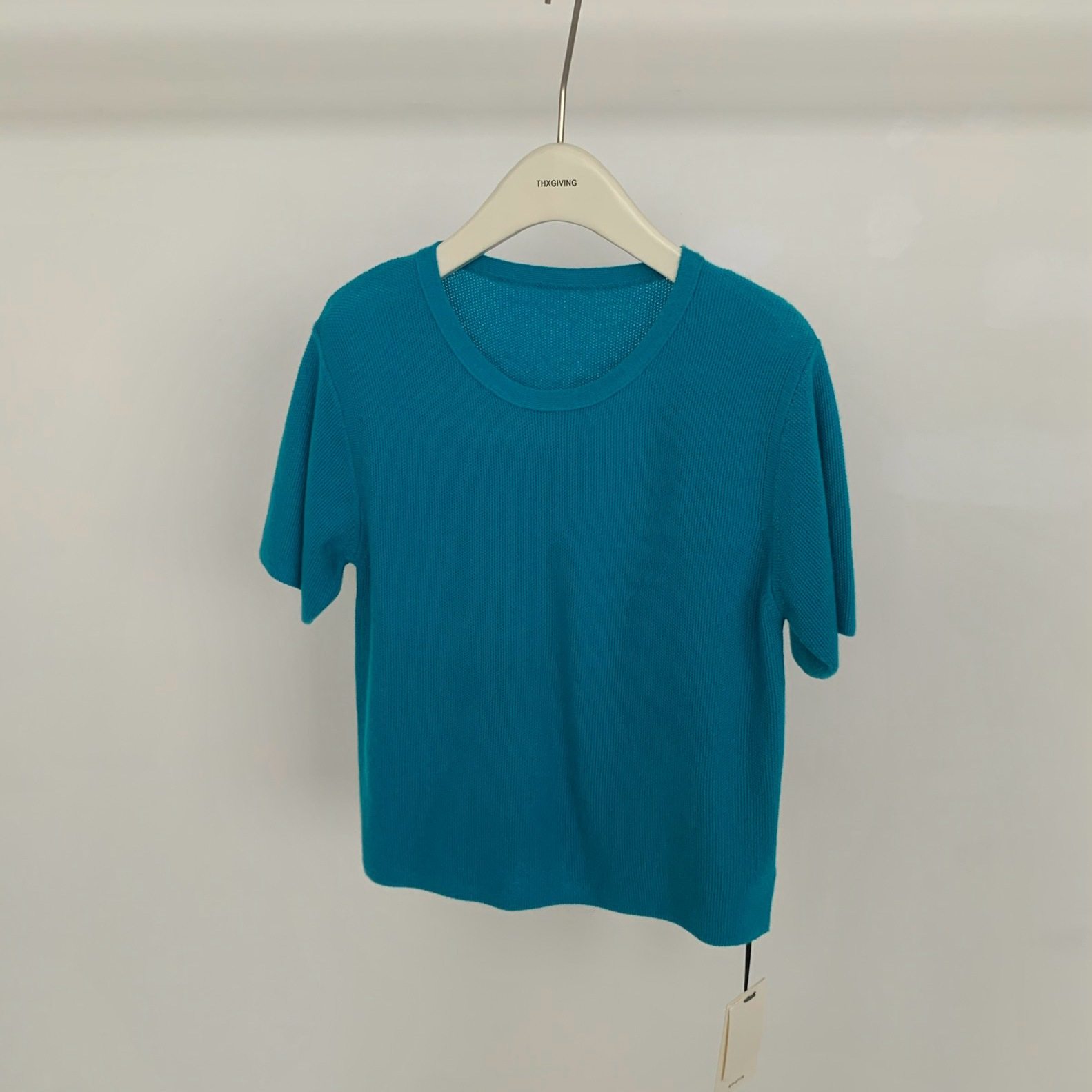 THXGIVING-简约基础短袖圆领针织衫45362