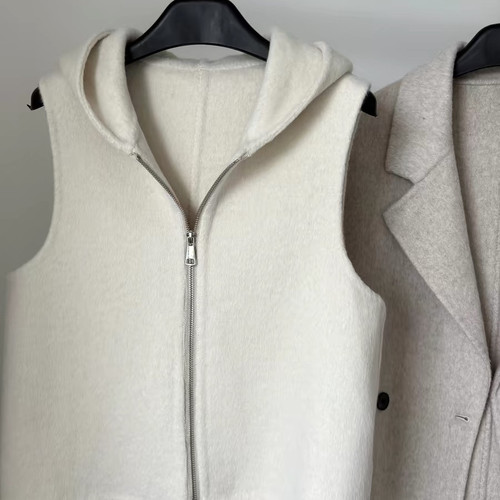 TOO家-连帽时尚双面毛呢马甲（含100澳毛）(只卖马甲)25090475821