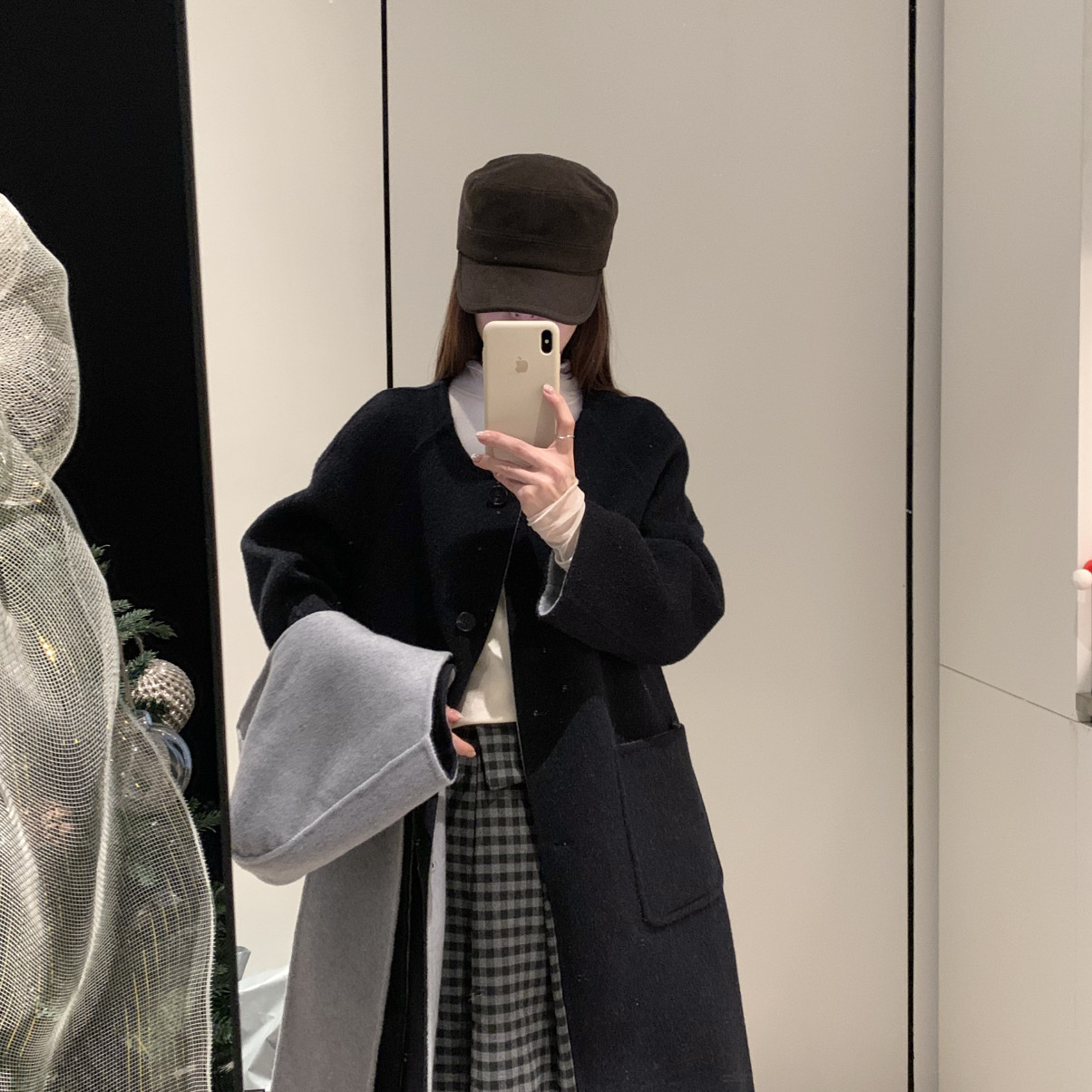 拿铁-瘦中长款百搭羊毛外套(配可拆卸帽子)（含70.2羊毛）11506W0,孕妇装/孕产妇用品/营养,连衣裙,淘宝优惠券,粉丝福利购,淘宝优惠卷